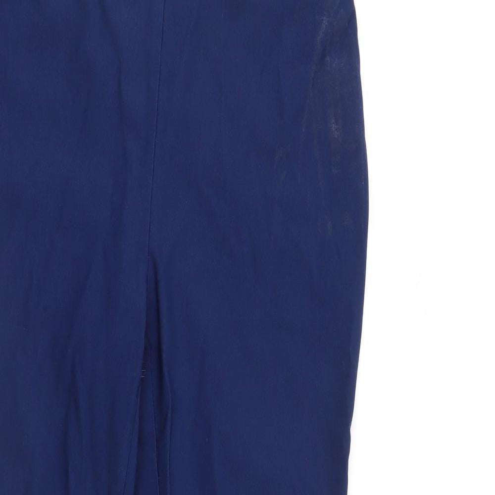 So Slimming Womens Blue   Cropped Trousers Size XS L23 in