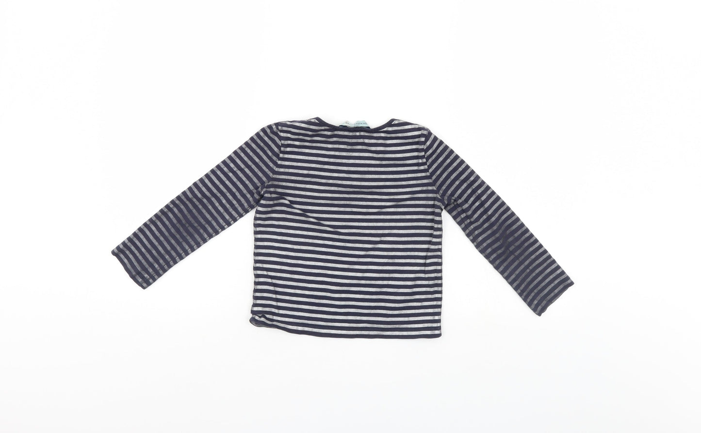 Dickins & Jones Boys Blue Striped  Pullover Jumper Size 5-6 Years