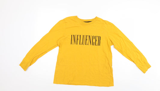 Pep & Co Womens Gold   Pullover Sweatshirt Size 12