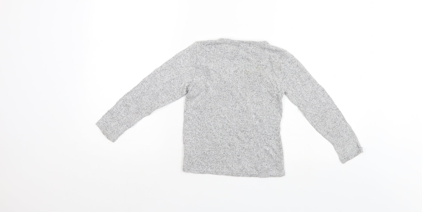 Priark Girls Grey   Pullover Jumper Size 6-7 Years