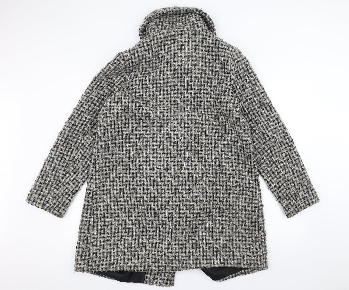 debinhams Womens Grey   Pea Coat Coat Size L