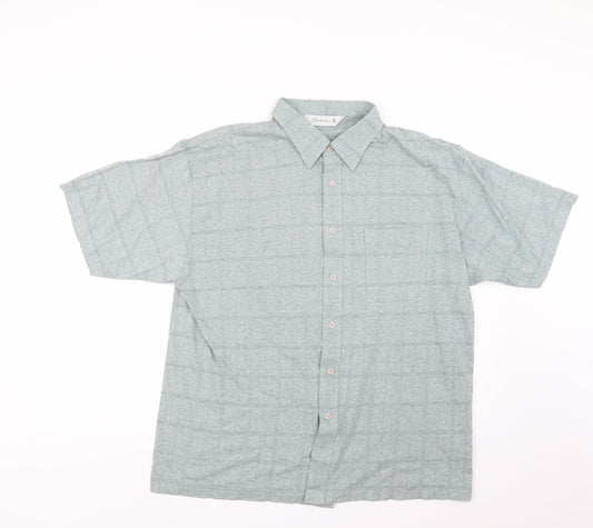 Berkertex Mens Green    Button-Up Size XL