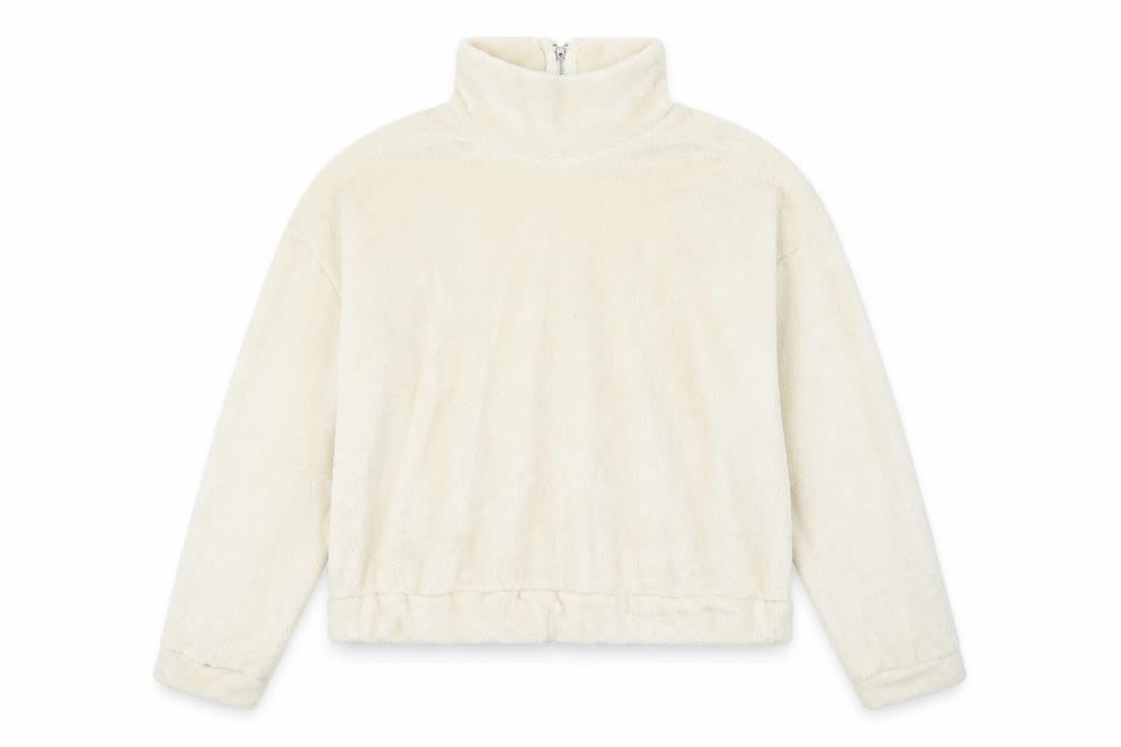 SheIn Womens Ivory   Pullover Sweatshirt Size M