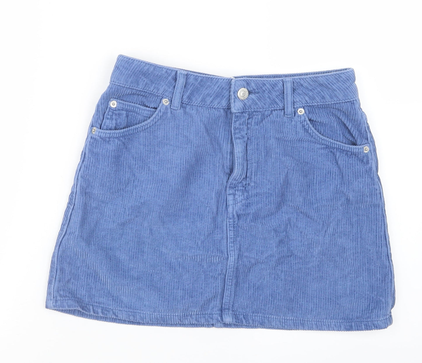 Topshop Womens Blue   Straight & Pencil Skirt Size 8