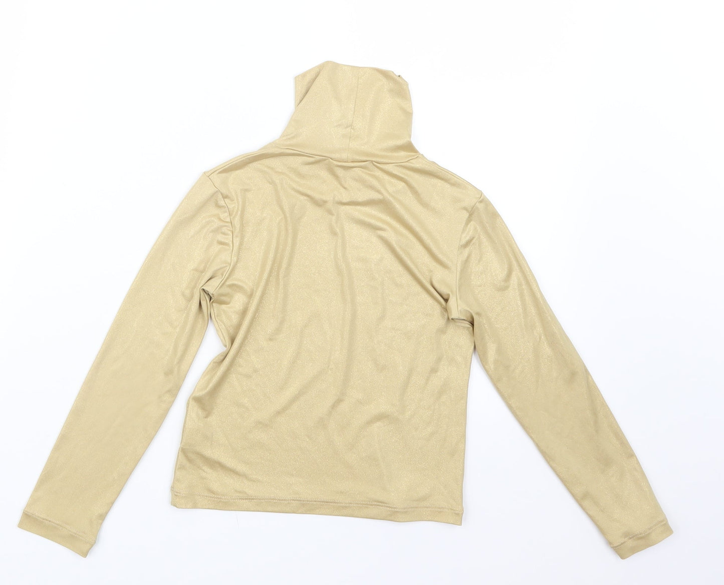 Preworn Girls Gold   Basic T-Shirt Size 7 Years