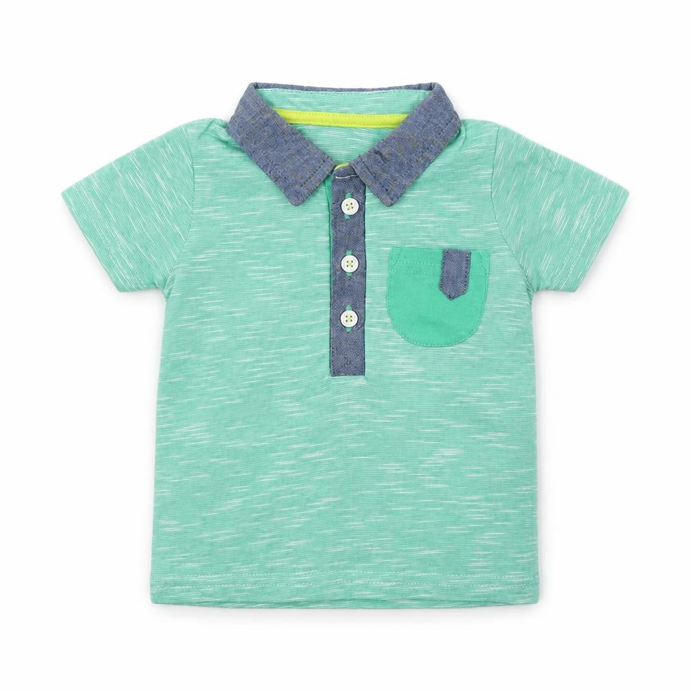 George Boys Green   Basic Polo Size 0-3 Months