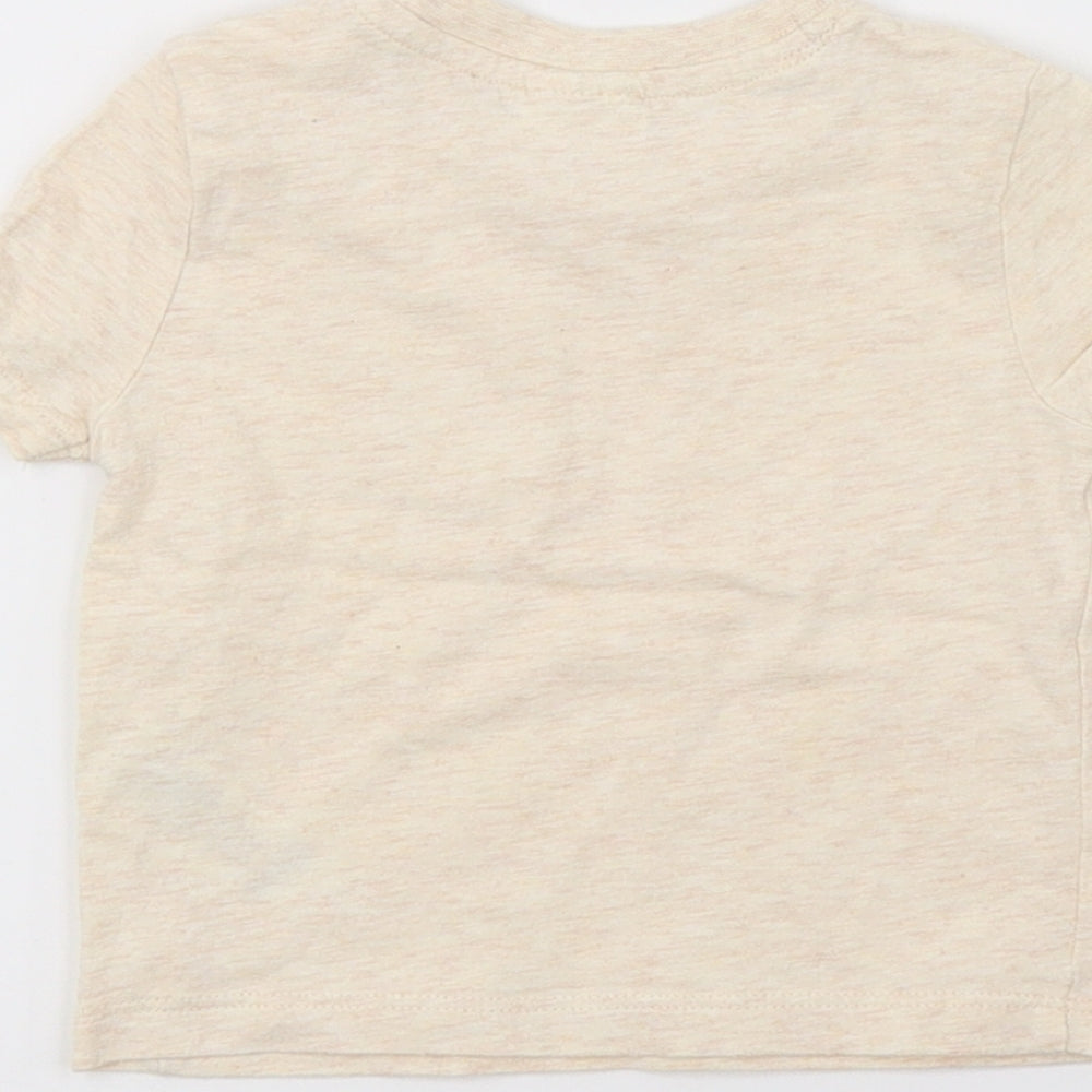 F&F Baby Beige  Jersey Basic T-Shirt Size 0-3 Months