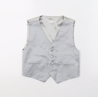Additional front view of RJR.John Rocha boys’ grey jacket waistcoat, size 4, years