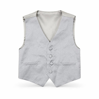 Front view of RJR.John Rocha boys’ grey jacket waistcoat, size 4, years