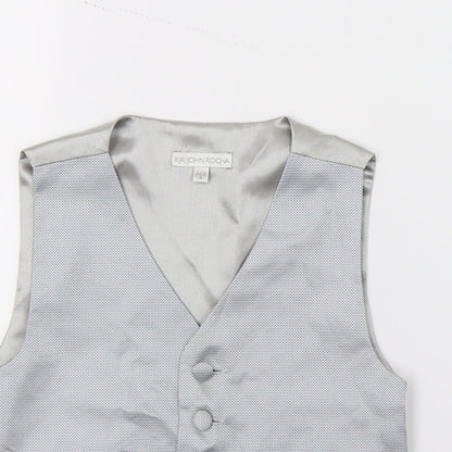 Close-up detail of RJR.John Rocha boys’ grey jacket waistcoat, size 4, years