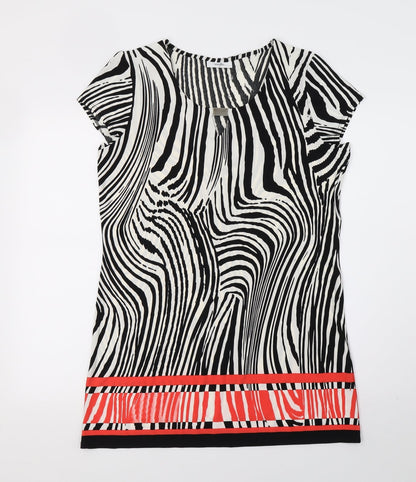 Wallis Womens  Animal Print  Basic T-Shirt Size M