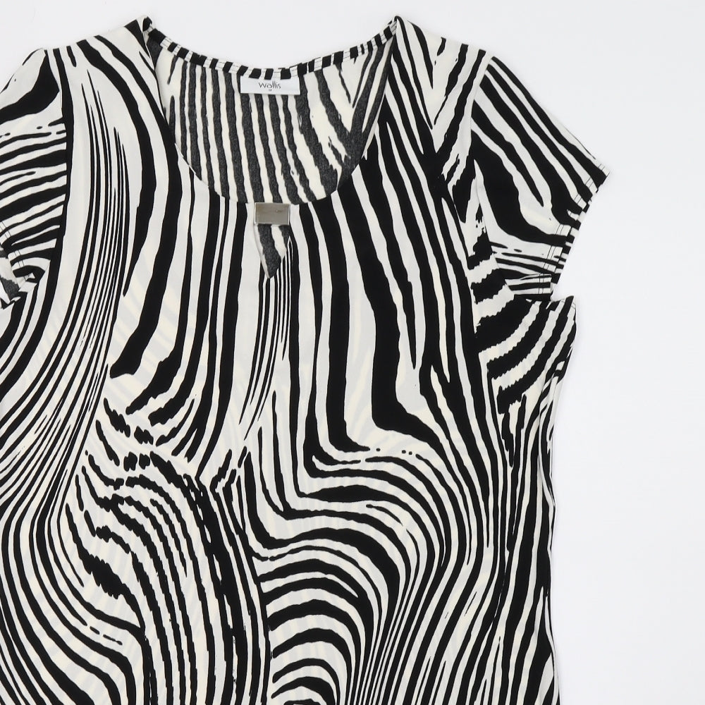 Wallis Womens  Animal Print  Basic T-Shirt Size M