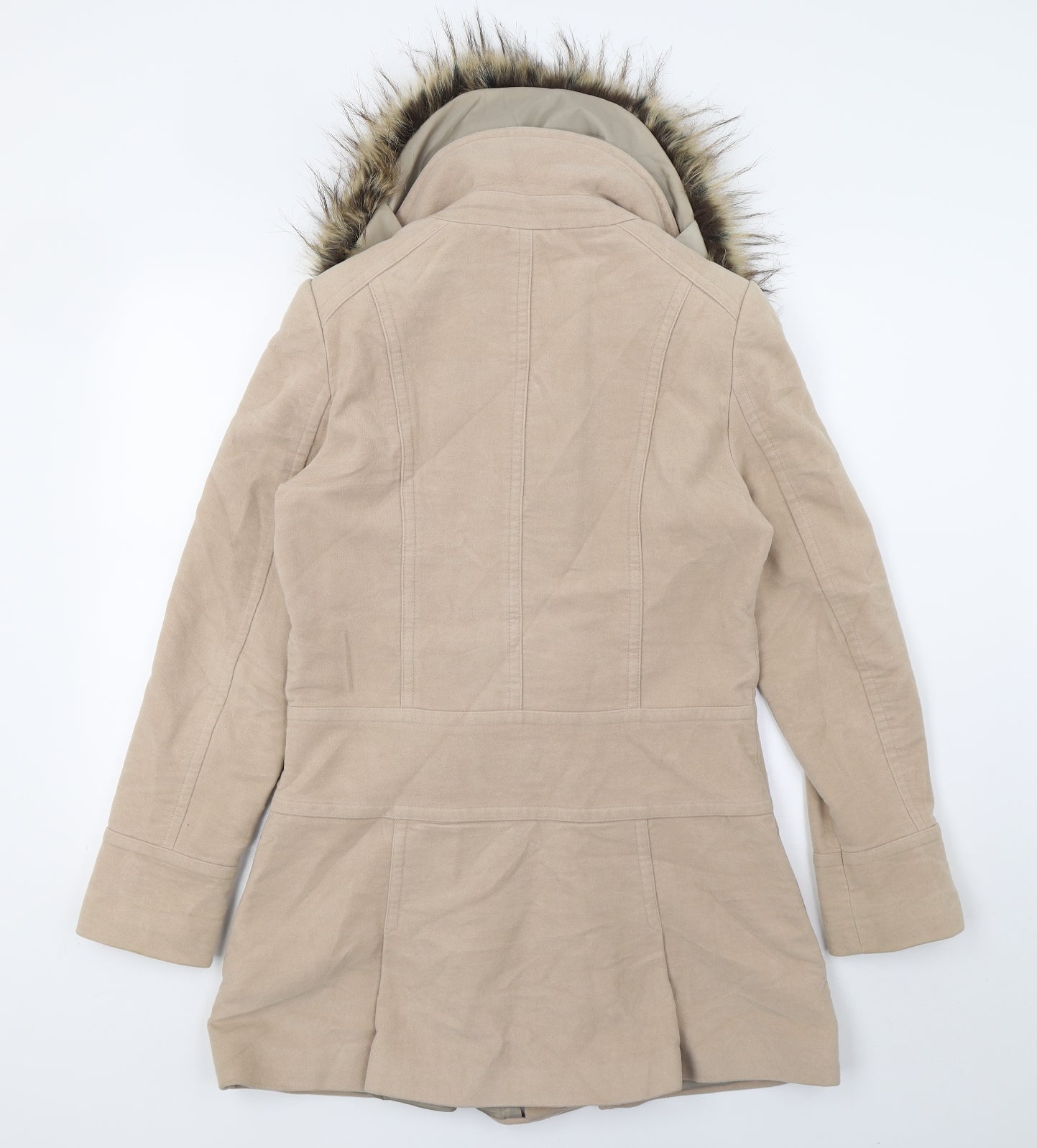 NEXT Womens Beige   Overcoat Coat Size 10