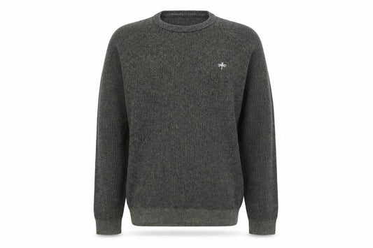 Front view of Easy men’s green knit jumper, size S