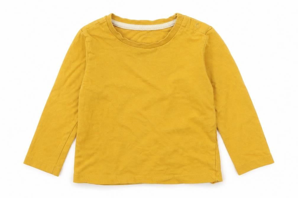 BS Boys Yellow  Jersey Basic T-Shirt Size 9-12 Months