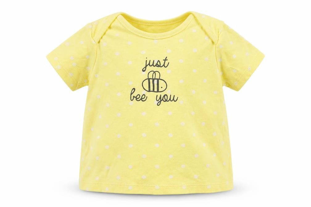 F&F Girls Yellow Polka Dot Jersey Basic T-Shirt Size 12-18 Months  - Just be you