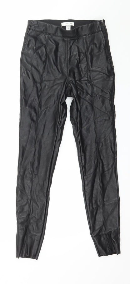 Topshop Womens Black   Trousers  Size 8 L27 in