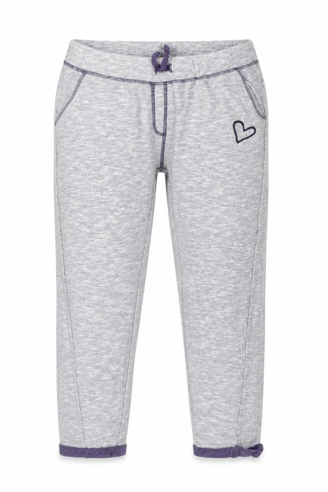 F&F Girls Grey Solid Jersey Capri Pyjama Pants Size 8-9 Years