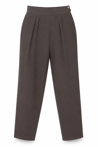 Front view of Principles women’s brown trousers, size UK 12, 27-inch leg