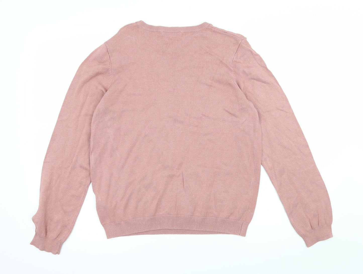 H&M Womens Pink  Knit Pullover Jumper Size M