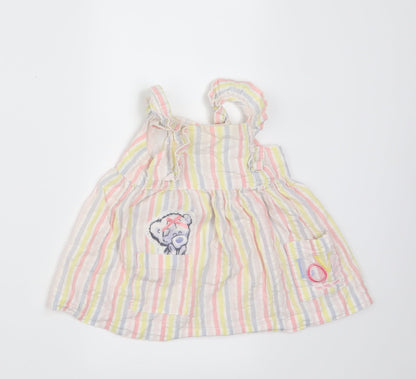 Additional front view of F&F girls’ multicoloured striped, size 3-6, months