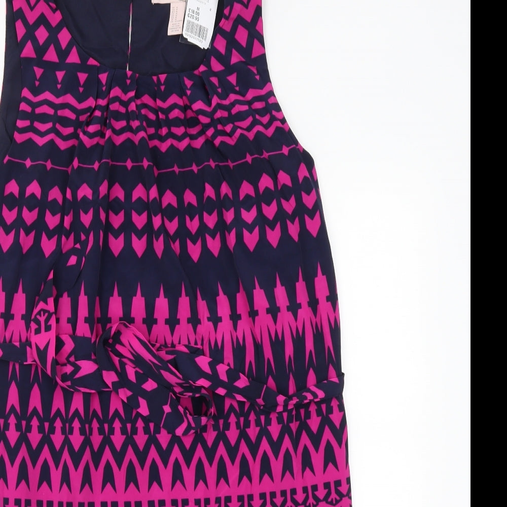 FOREVER 21 Womens Blue Geometric  Shift  Size M