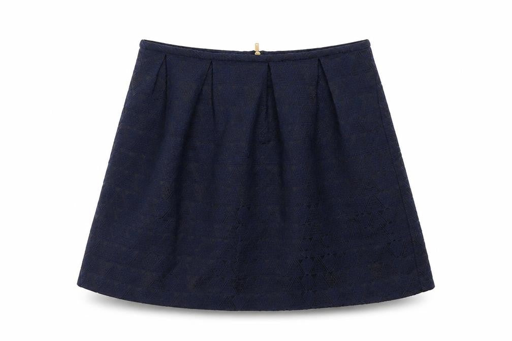 Oasis Womens Blue Geometric  Mini Skirt Size 8