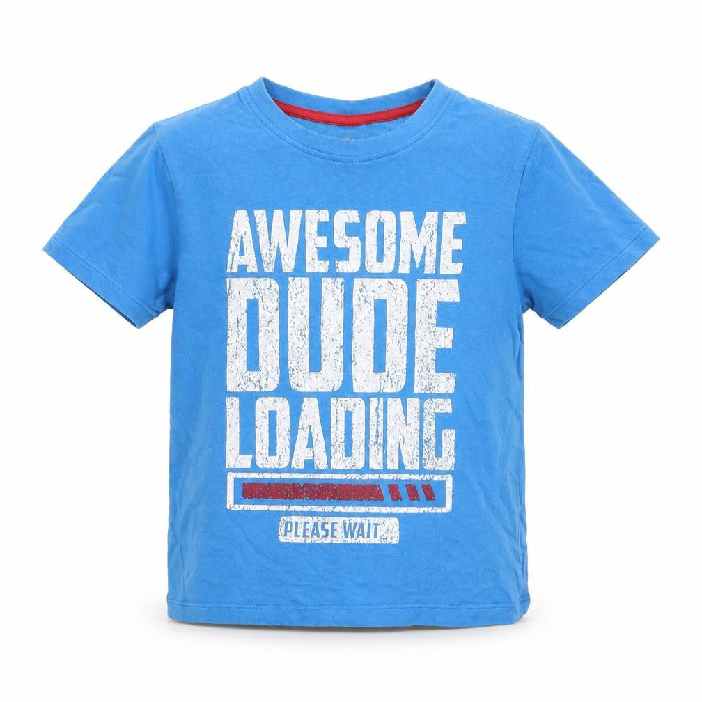PEP&co Boys Beige   Basic T-Shirt Size 5-6 Years  - AWESOME DUDE LOADING