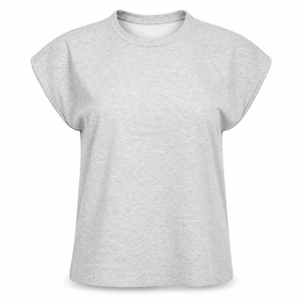 Jeff & Co Womens Grey   Basic T-Shirt Size 10
