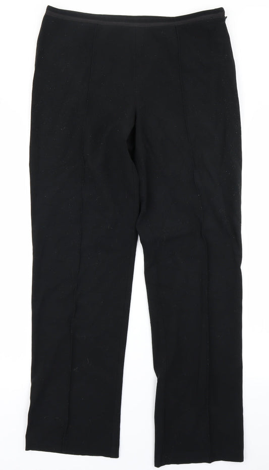 Marks & Spencer Womens Black   Rain Trousers Trousers Size 12 L27 in