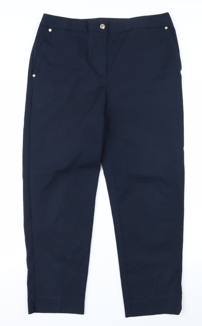 Per Una Womens Blue   Trousers  Size 34 in L25 in