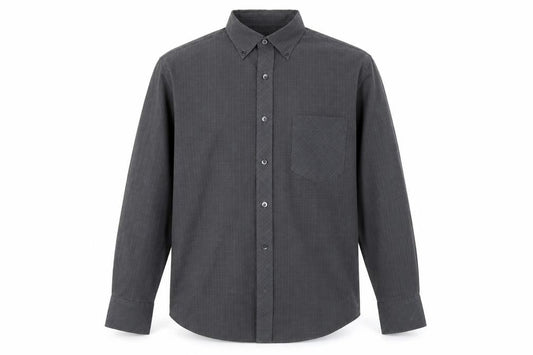 Next Mens Grey Plaid   Button-Up Size L