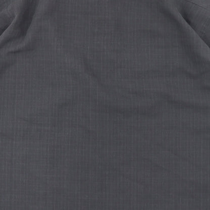 Next Mens Grey Plaid   Button-Up Size L