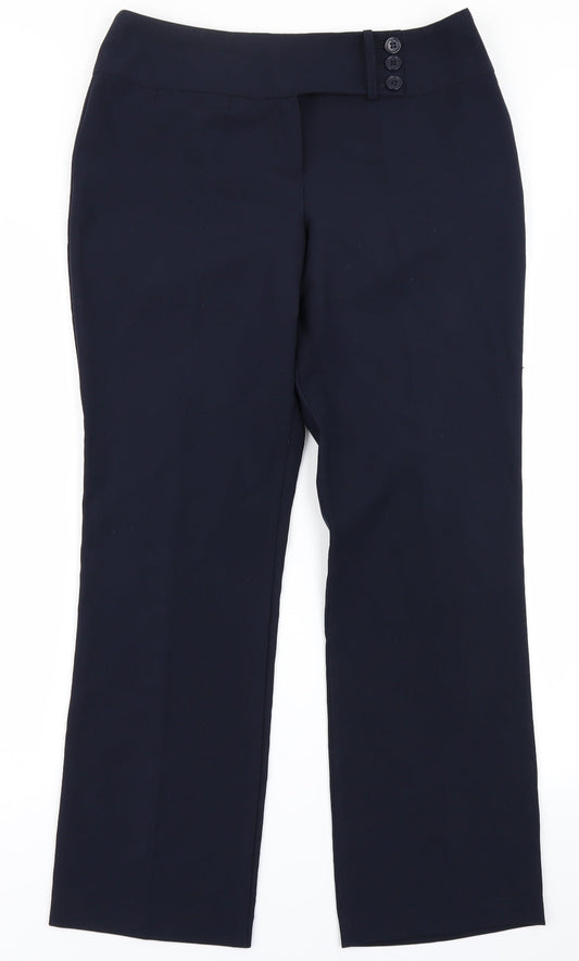 Marks & Spencer Womens Blue   Trousers  Size 12 L22 in