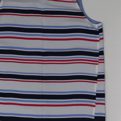 Next Womens Multicoloured Striped  Basic Blouse Size 10