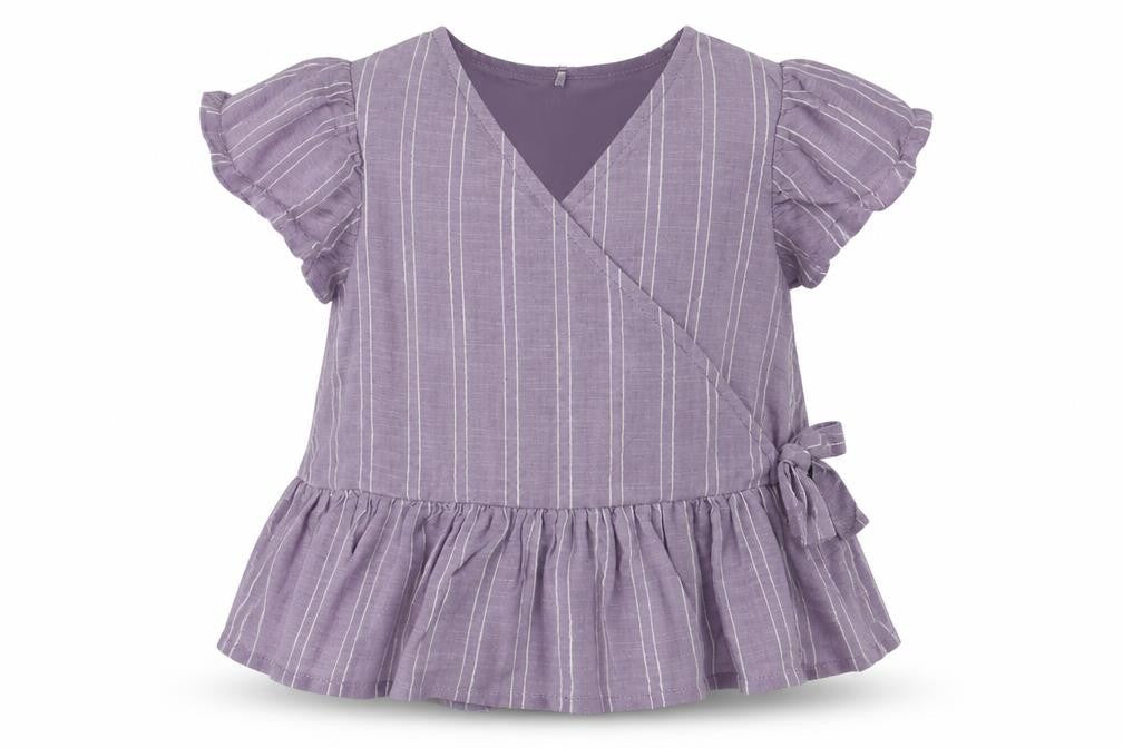 George Girls Purple   Basic Dress Shirt Size 3 Years