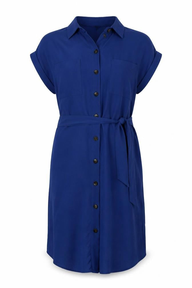 New Look Womens Blue   Basic Button-Up Size 4