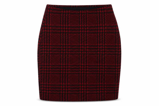 New Look Womens Red Geometric  A-Line Skirt Size 6