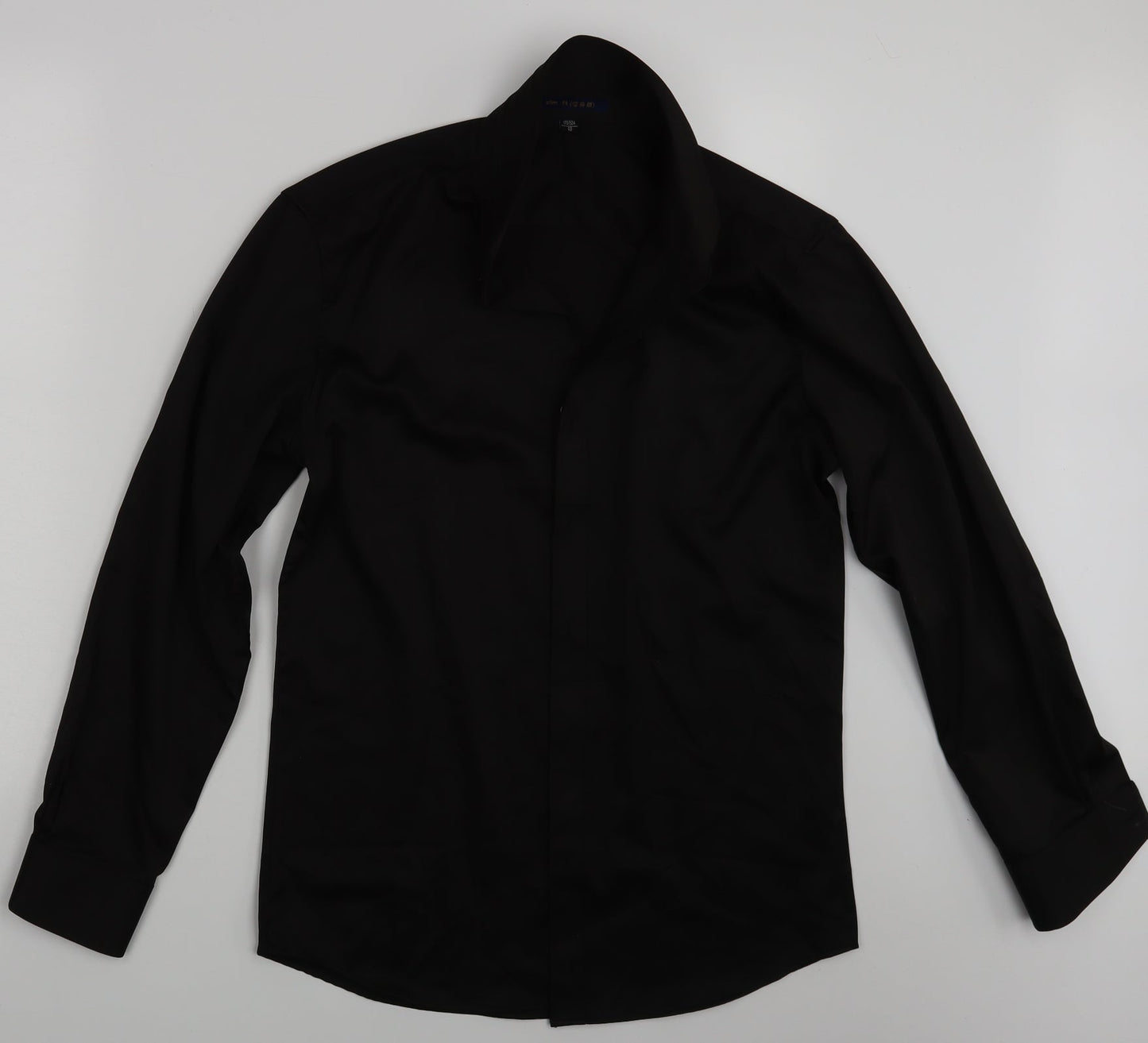 Preworn Womens Black   Basic Button-Up Size 12
