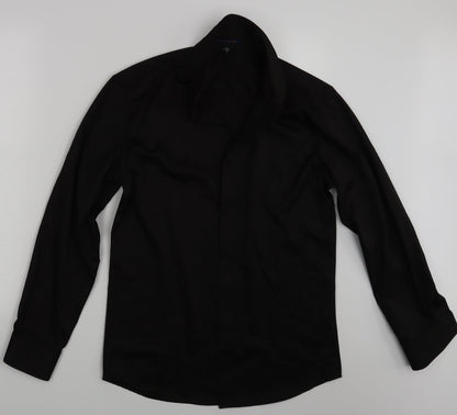 Preworn Womens Black   Basic Button-Up Size 12