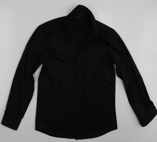 Preworn Womens Black   Basic Button-Up Size 12