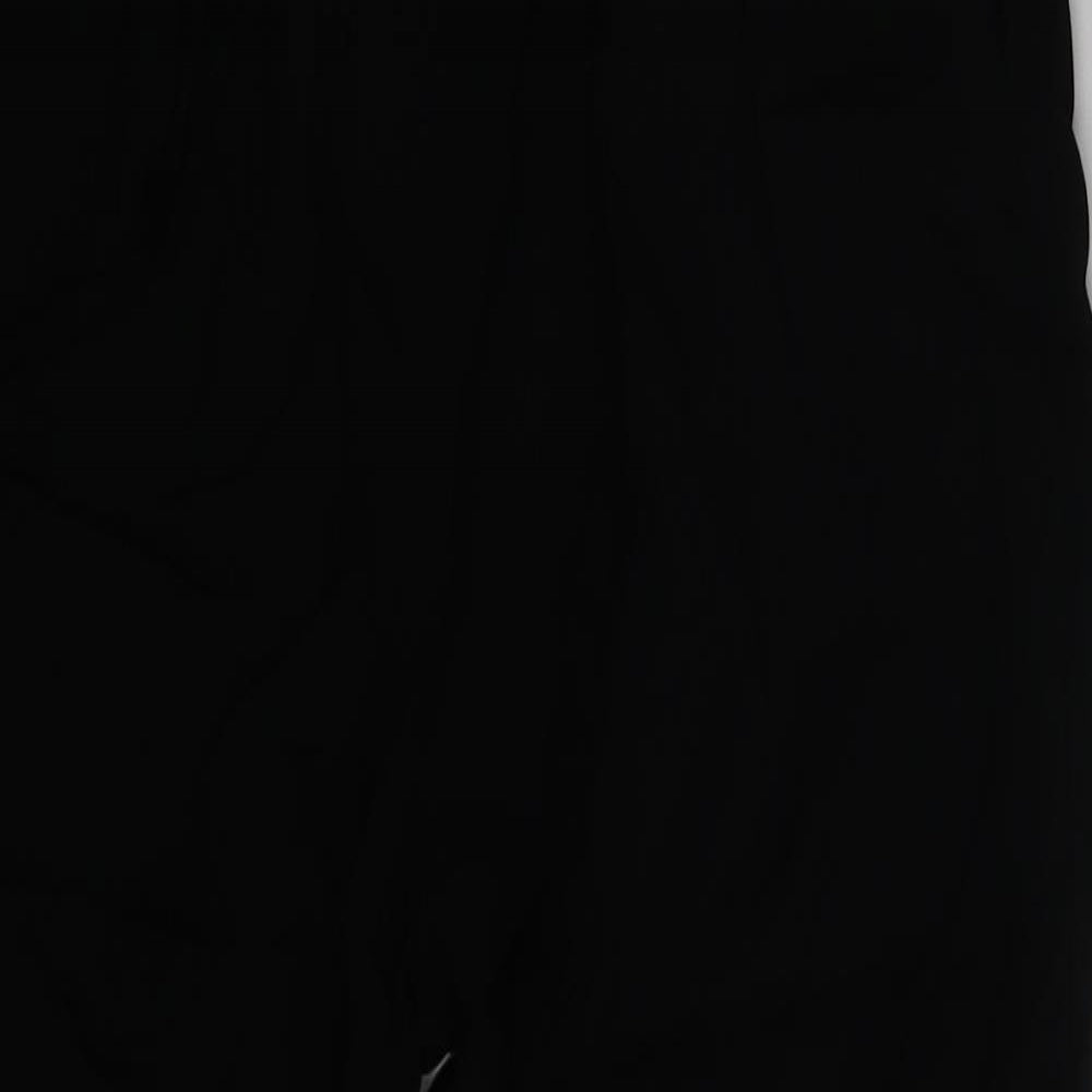 PRETTYLITTLETHING Womens Black   Sweatpants Trousers Size 8 L23 in