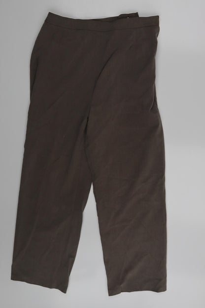 Sarah Hamilton   Womens Brown   Trousers  Size 16 L24 in