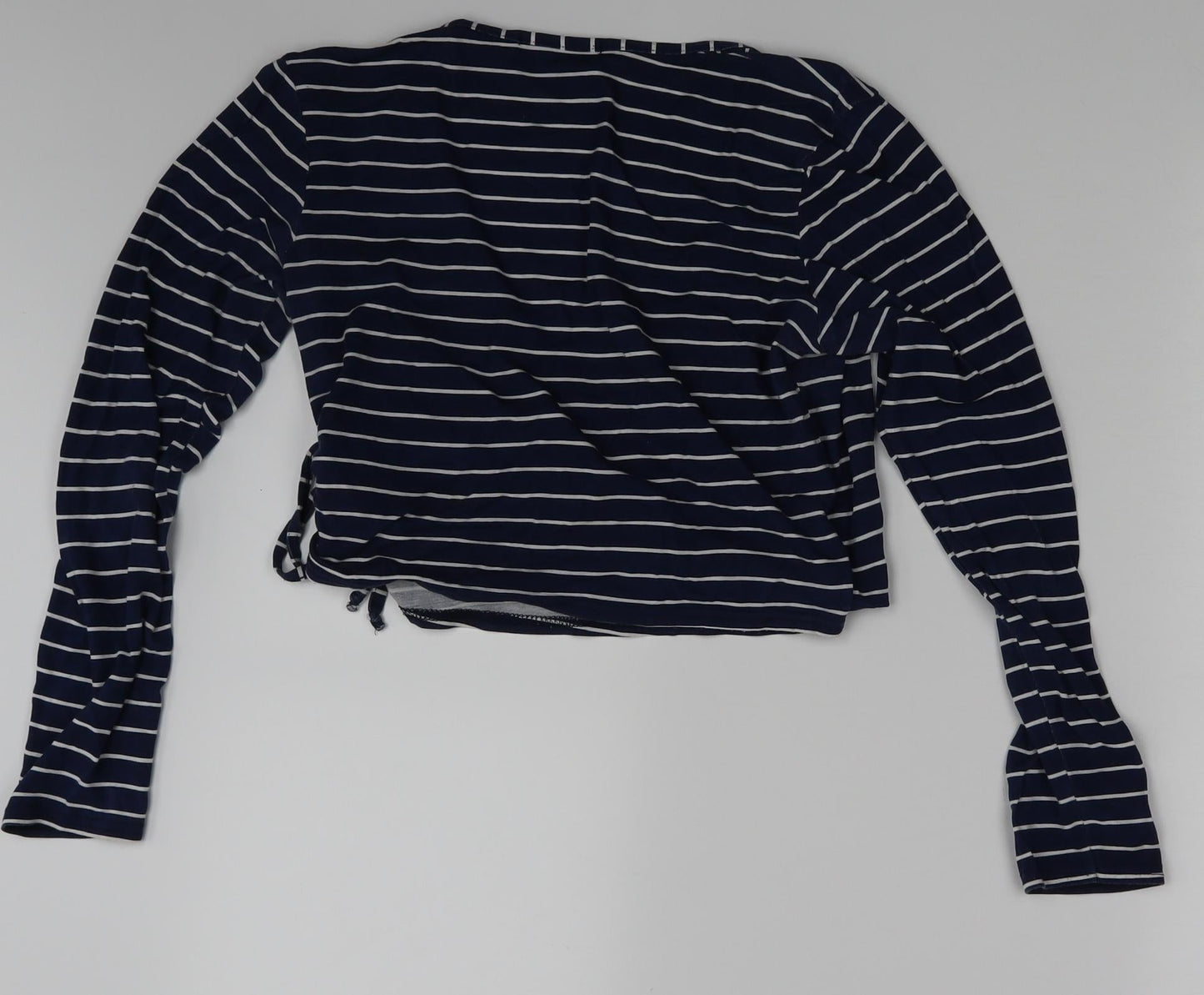 HEARTBREAK Womens Blue Striped  Basic T-Shirt One Size