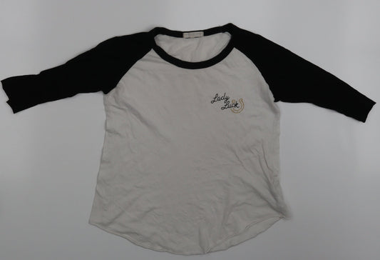Truly Madly Deeply Womens White   Basic T-Shirt Size XS