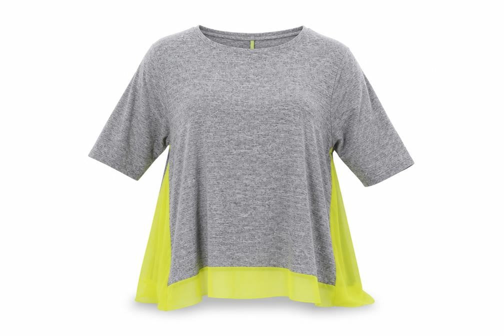 MITZY Womens Grey   Basic T-Shirt Size M