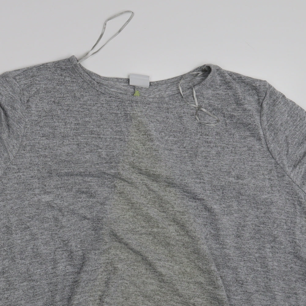 MITZY Womens Grey   Basic T-Shirt Size M