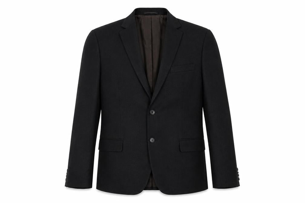 Preworn Mens Black   Jacket Suit Jacket Size 42