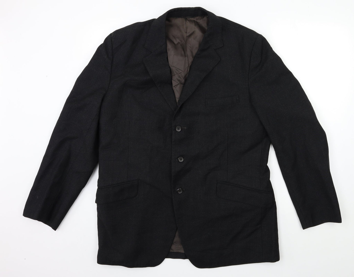 Preworn Mens Black   Jacket Suit Jacket Size 42
