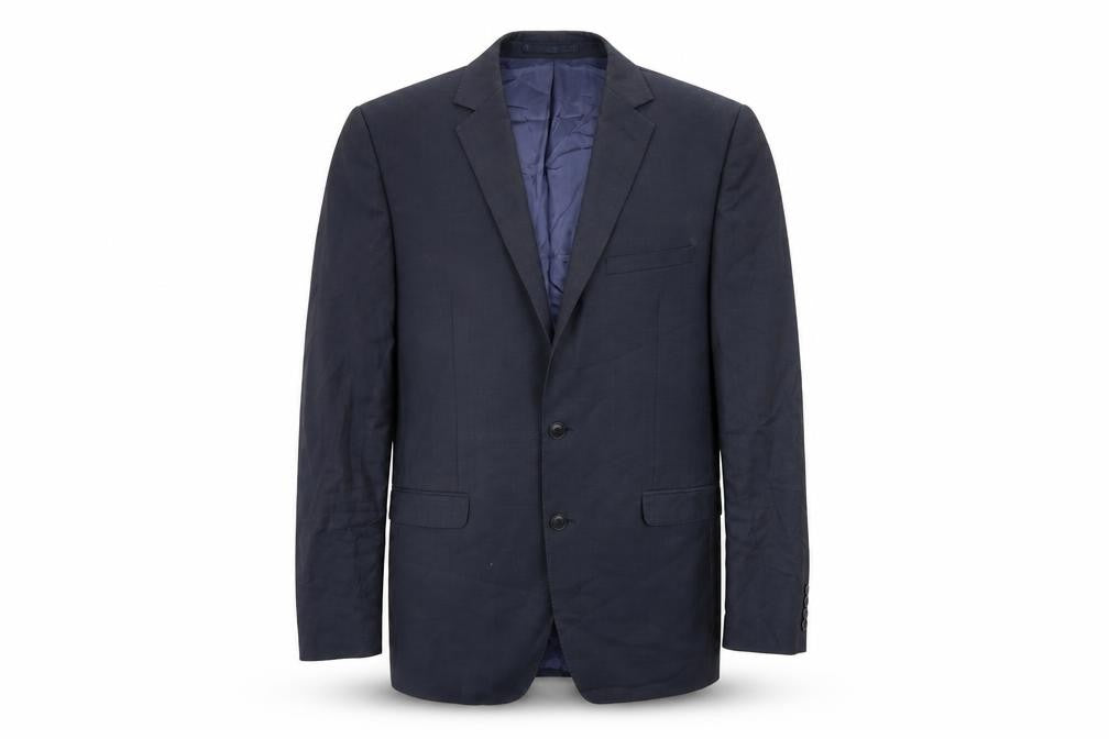 Preworn Mens Blue   Jacket Suit Jacket Size 40
